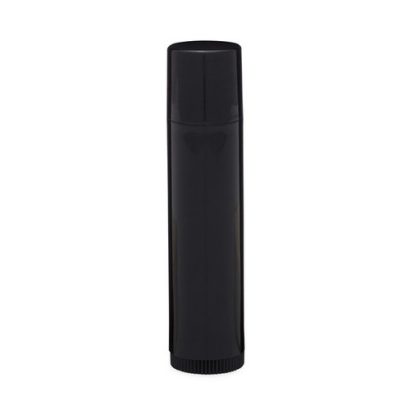 0.15 oz Black PP Lip Balm Tube (Press On Cap)