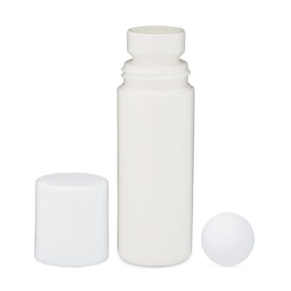 3 oz White HDPE Roll-On Deodorant Bottles