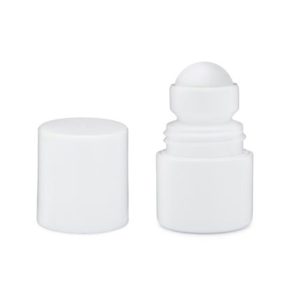 White HDPE Plastic Roll-On Deodorant Bottles