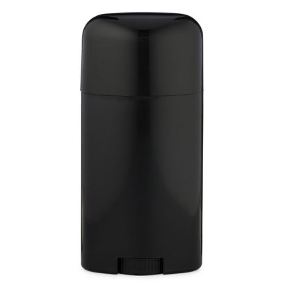 3.17 oz (90 g) Black PP Plastic Deodorant Stick with Black Dome Cap
