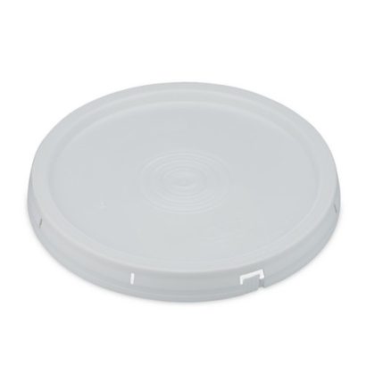 White HDPE Plastic Tear Tab Pail Lids for 2 gal Pails