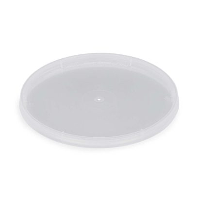 4.8" Clear PP Plastic Round Tamper-Evident Snap-Lock Lids