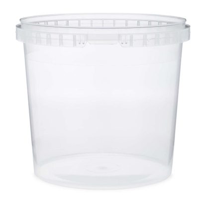84 oz Clear PP Plastic Round Snap-Lock Containers