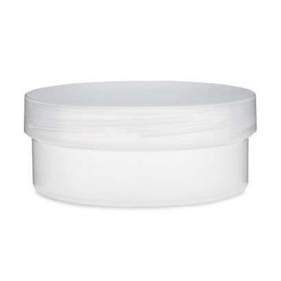 Natural PP Plastic Low Profile Jar with Natural Cap