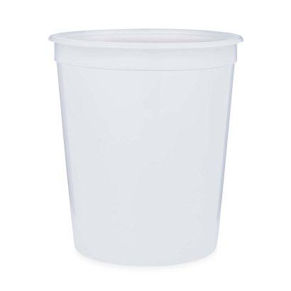 32 oz Natural PP Plastic Round Snap-Lock Containers