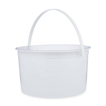 1 gal Natural HDPE Plastic Round Snap-Lock Containers