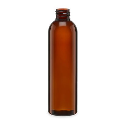 4 oz Amber PET Plastic Bullet Bottle (Cap Not Included)