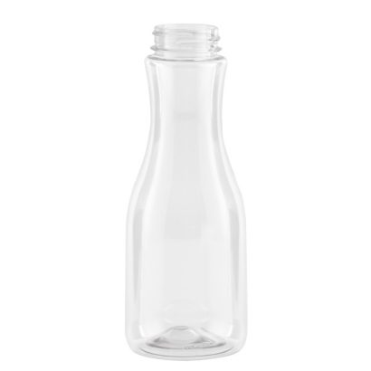 12 oz Clear PET Carafe Bottle - 30 pct PCR