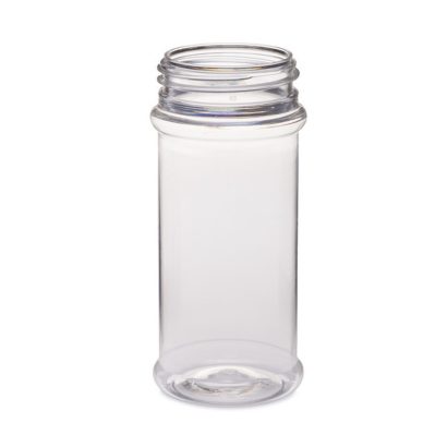 8 oz Clear PET Plastic Spice Jars