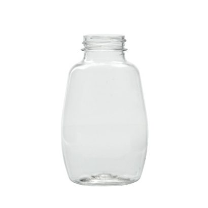 9 oz Clear PET Plastic Clark Oblong Bottles (Cap Not Included)