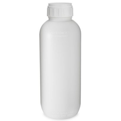 Kautex 33 oz White HDPE Plastic Agrochemical Bottle