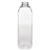 32 oz Clear PET Square Beverage Bottles