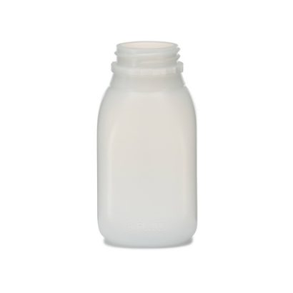 8 oz Natural HDPE Plastic Beverage Containers (Cap Not Included)
