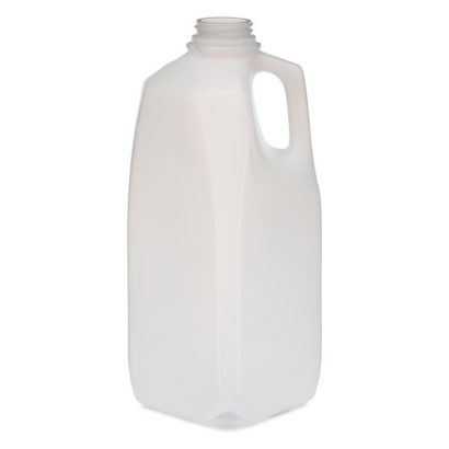 64 oz Natural HDPE Plastic Beverage Containers (Cap Not Included)