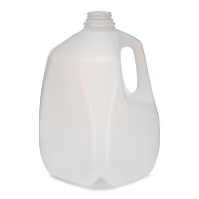 1 gal Natural HDPE Plastic Beverage Containers (Cap Not Included)