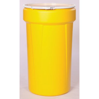 Eagle 55 gal Yellow HDPE Plastic UN Rated Lab Pack Drums