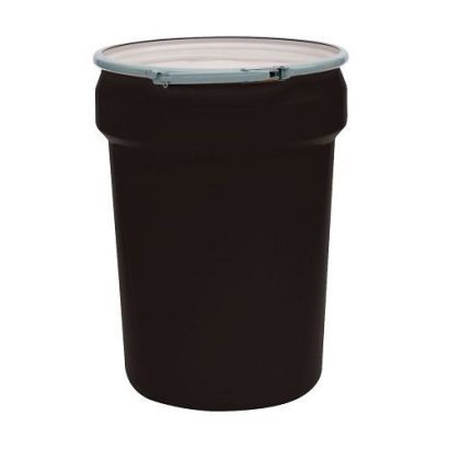 Eagle 30 gal Black HDPE Plastic UN Rated Lab Pack Drums (Lever Lock Ring Lid)
