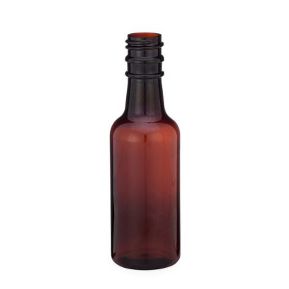 50 ml Amber PET Mini Liquor Bottles (Cap Not Included)