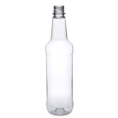 750 ml Clear PET Plastic Liquor Bottles (Cap Not Included)