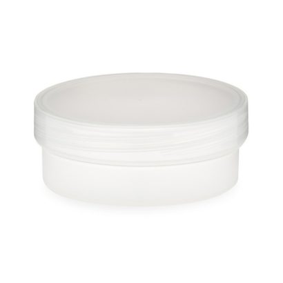 2.67 oz Natural PP Plastic Round Low Profile Jar with Natural Cap