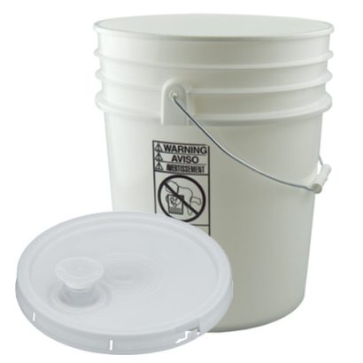 HDPE Plastic Buckets with EZ Lid & Spout