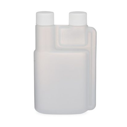 HDPE Plastic Twin Neck Measure & Pour Graduated Bettix Bottles (White Cap)