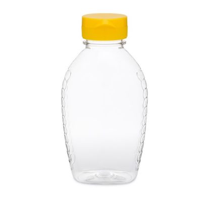 PET Plastic Honey Bee Hive Bottles with Cap Flip-Top Cap