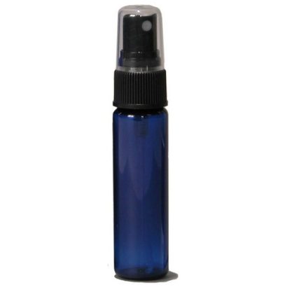 PET Plastic Slim Cylinder Bottles with Fine Mist Sprayer