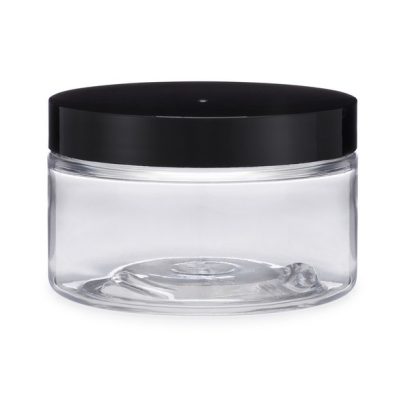 PET Plastic Straight Sided Jars with Smooth Cap