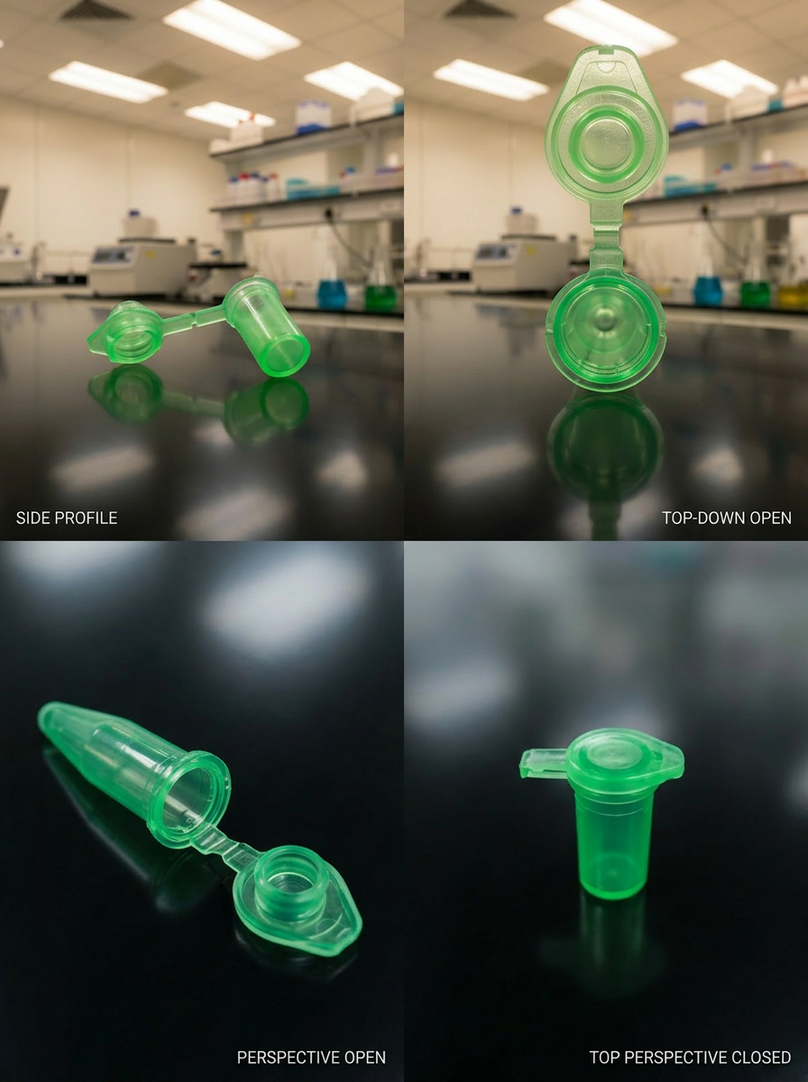 Graduated Microcentrifuge Tubes 1ml - Green - Image 3